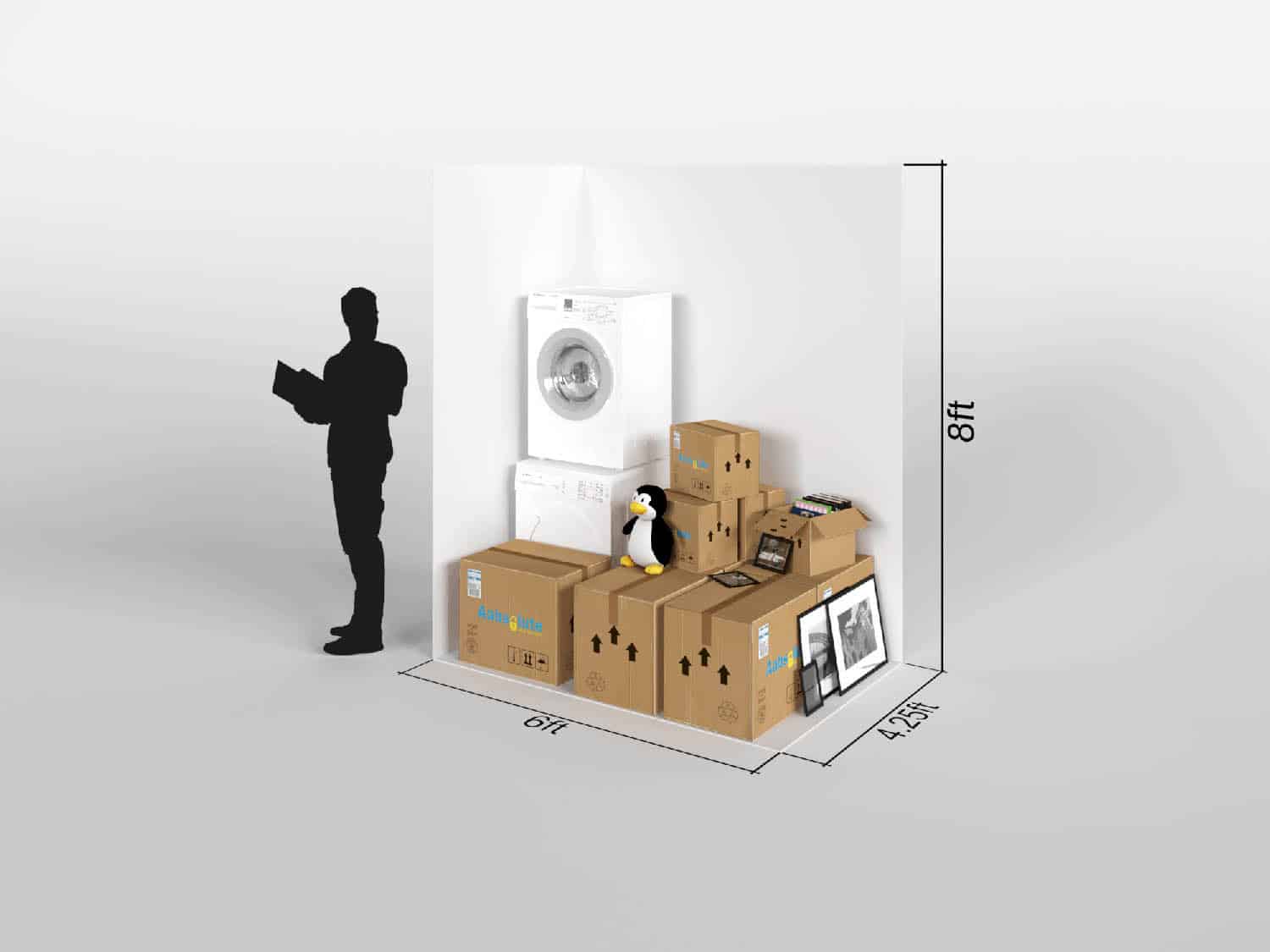 25 sq ft Room example